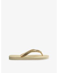 Havaianas - Top Glitter Rubber Flip-Flops - Lyst