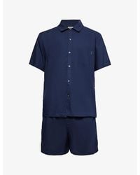 Calvin Klein - Short-sleeved Regular-fit Woven Pyjamas - Lyst