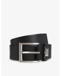BOSS - Logo-Keeper Leather Belt - Lyst