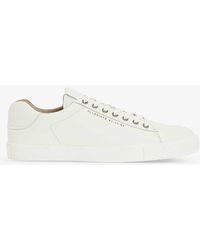 AllSaints - Brody Branded Leather Low-top Trainers - Lyst