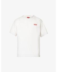 KENZO - Logo-print Crewneck Cotton-jersey T-shirt X - Lyst