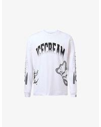 ICECREAM - Halftone Multi-Logo Cotton T-Shirt - Lyst