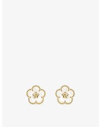 Van Cleef & Arpels - Lucky Spring Butterfly 18Ct And Mother Of Pearl Earrings - Lyst