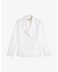 Ted Baker - Astaa Double-breasted Woven Blazer - Lyst