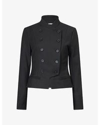 GIMAGUAS - Christy Double-Breasted Twill Jacket - Lyst
