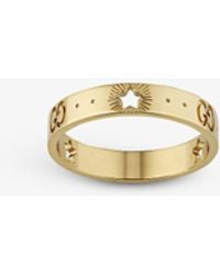 Gucci Icon Yellow Gold Ring With Stars in Metallic - Save 48% | Lyst