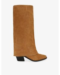 KG by Kurt Geiger - Telling Heeled Suede Knee-High Boots - Lyst