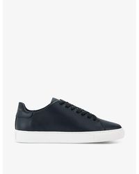 Kurt Geiger - Lennon Logo-Embossed Leather Low-Top Trainers - Lyst