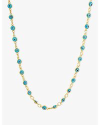 La Maison Du Couturier - Ece London The Nazar Necklace Iv 22Ct Vermeil And Sterling- Necklace - Lyst