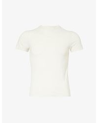 Entire studios - Mini Crewneck Stretch Organic-cotton T-shirt - Lyst