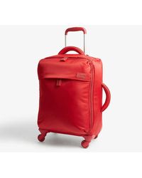 Lipault Cherry Red Originale Plume Four-wheel Cabin Suitcase 55cm
