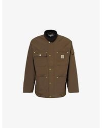 Carhartt - Clapton Corduroy-Collar Regular-Fit Woven Jacket - Lyst