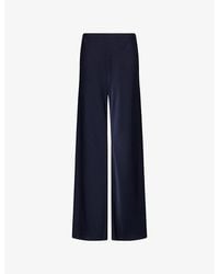 Veronica Beard - Braddock Wide-Leg Satin Trousers - Lyst