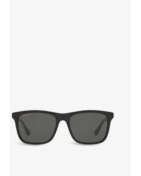 Gucci - Gc001659 Rectangle-frame Acetate Sunglasses - Lyst