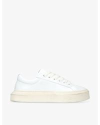 Cole Buxton - Wilson Logo-Engraved Leather Low-Top Trainers - Lyst