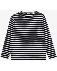 IKKS - Stripe-print Slim-fit Cotton T-shirt - Lyst