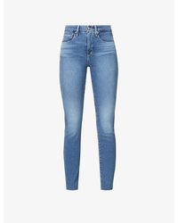 GOOD AMERICAN - Good Legs Skinny High-rise Organic Cotton-blend Denim Jeans - Lyst