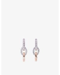 Maje - Link And-Plated Brass Drop Earrings - Lyst