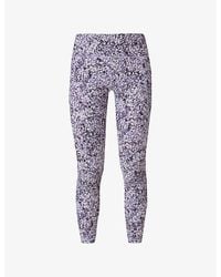 Sweaty Betty - Power 7/8 Graphic-Print Stretch-Jersey Workout Leggings - Lyst
