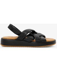 Dune - Laters Cross-weave Leather Sandals - Lyst