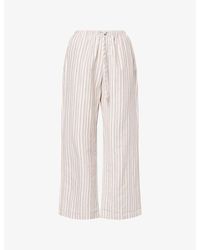 4th & Reckless - Louisa Striped Cotton-Blend Trousers - Lyst