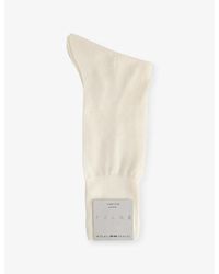 FALKE - Mid-Calf Silk-Blend Knitted Socks - Lyst