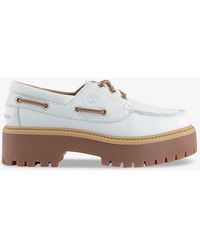 Timberland - Stone Street Chunky-sole Leather Boat Shoes - Lyst