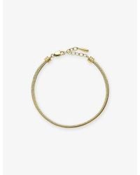 Missoma - Thin Snake 18Ct Pvd Plated Stainless-Steel Chain Bracelet - Lyst