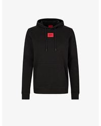 HUGO - Logo-Patch Relaxed-Fit Cotton-Jersey Sweatshirt - Lyst