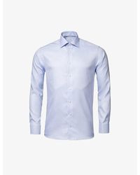 Eton - Contemporary-fit Single-cuff Cotton-twill Shirt - Lyst