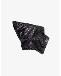 Rick Owens - Gathered Asymmetrical Leather Bustier Top - Lyst