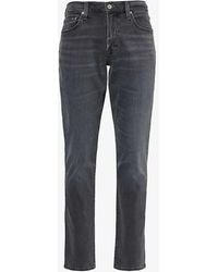 Citizens of Humanity - Adler Brand-patch Tapered Mid-rise Organic Stretch-denim-blend Jeans - Lyst