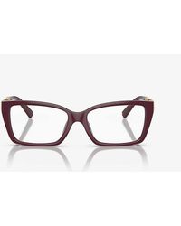 Tiffany & Co. - Tf2239u Rectangular-frame Acetate And Metal Glasses - Lyst