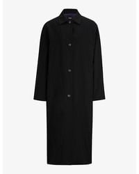 BOSS - X Naomi Campbell Relaxed-fit Wool Coat - Lyst