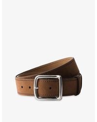 Prada - Nubuck Leather Belt - Lyst