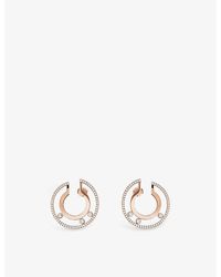 Messika - Move Romane 18ct Rose-gold And Diamond Earrings - Lyst