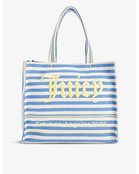 Juicy Couture - Branded Twin-handle Cotton-blend Tote Bag - Lyst