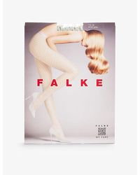 FALKE Fishnet Tights Chocolate in Brown