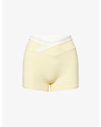 BO+TEE - Soft Active Wrap-Waist Stretch-Woven Shorts - Lyst