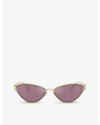 Tiffany & Co. - Tf3095 Cat-eye Metal Sunglasses - Lyst