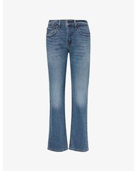 Levi's - Middy Regular-fit Mid-rise Straight-leg Stretch-denim Jeans - Lyst