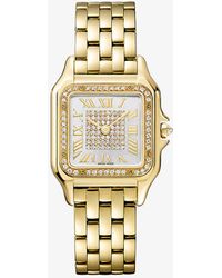 Cartier - Unisex Crwjpn0043 Panthère De Medium 18ct Yellow-gold And 0.52ct Diamond Quartz Watch - Lyst