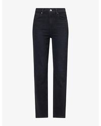 PAIGE - Gemma Cigarette-Leg Stretch-Denim Jeans - Lyst