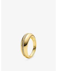Sif Jakobs - Palermo 18Ct- Plated Sterling- And Cubic Zirconia Ring - Lyst