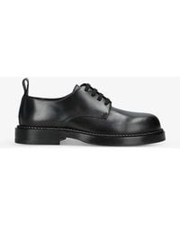 Bottega Veneta - Strut Braided-trim Leather Derby Shoes - Lyst