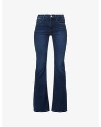 FRAME - Le High Flare Slip-pocket High-rise Flare-leg Stretch-denim Jeans - Lyst