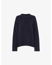 Whistles - Relaxed-fit Round-neck Knitted Jumper - Lyst