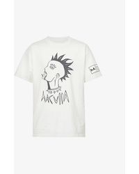 Haculla Punk Printed Cotton T-shirt - White