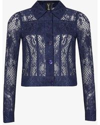 Sinead Gorey - Vy Floral-pattern Chest-pocket Lace Jacket - Lyst