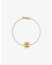 Monica Vinader - Pisces Zodiac 18Ct Vermeil-Plated Sterling Chain Bracelet - Lyst